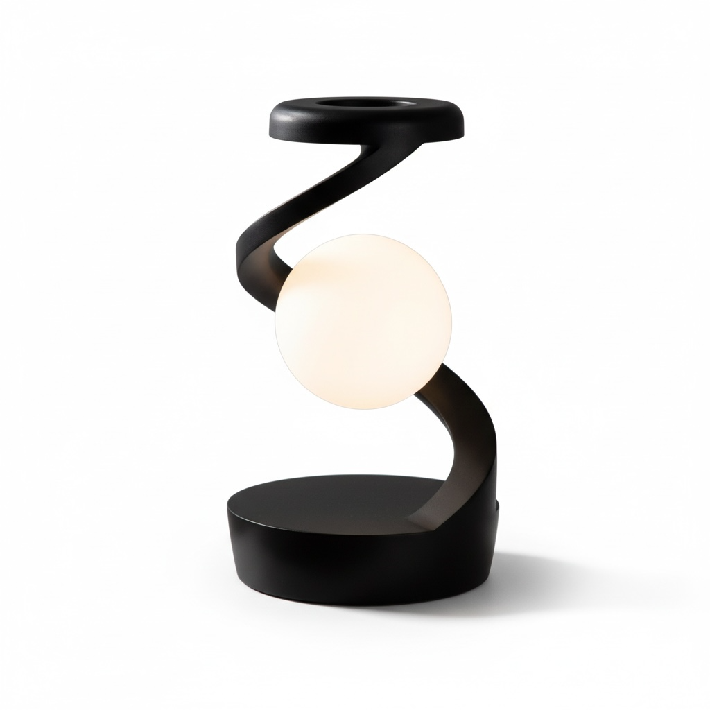 Creative Table Lamp with Built in Phone Charger.