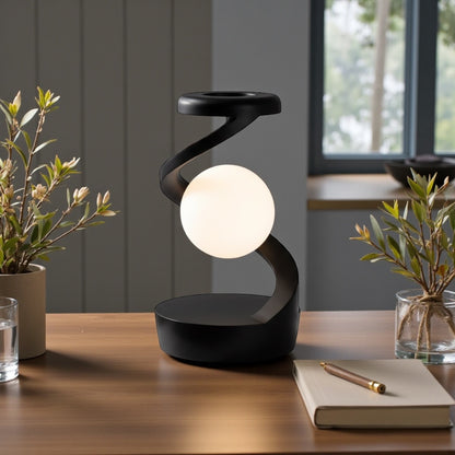 Creative Table Lamp with Built in Phone Charger.