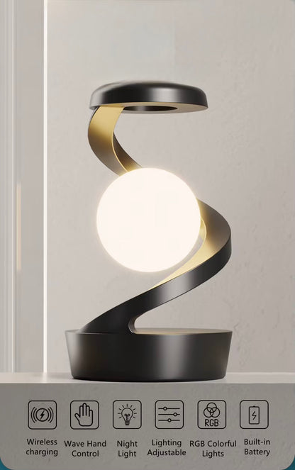 Creative Table Lamp with Built in Phone Charger.