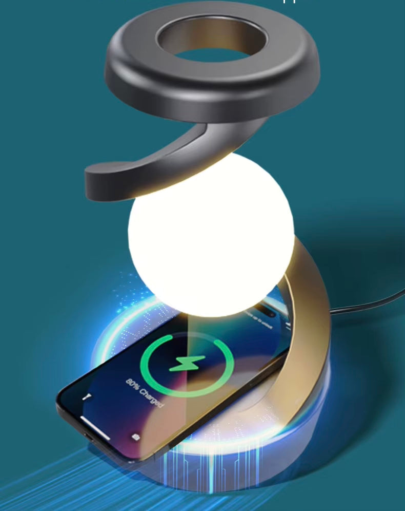 Creative Table Lamp with Built in Phone Charger.