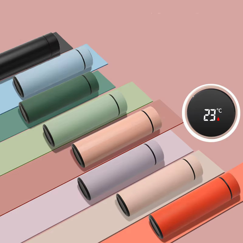 Stainless Steel Thermos Bottle with LED Temperature Display