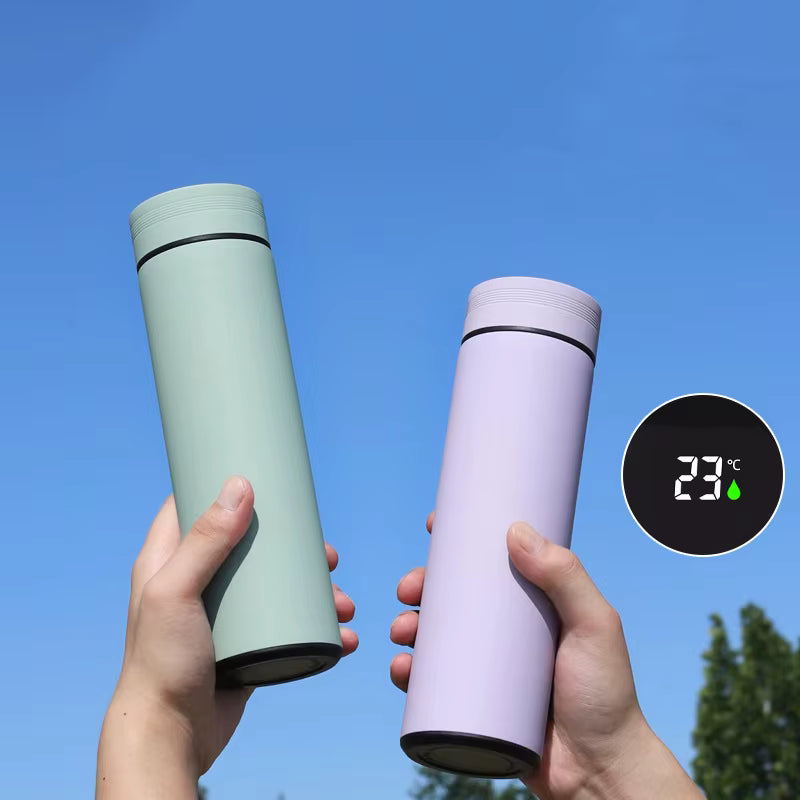 Stainless Steel Thermos Bottle with LED Temperature Display