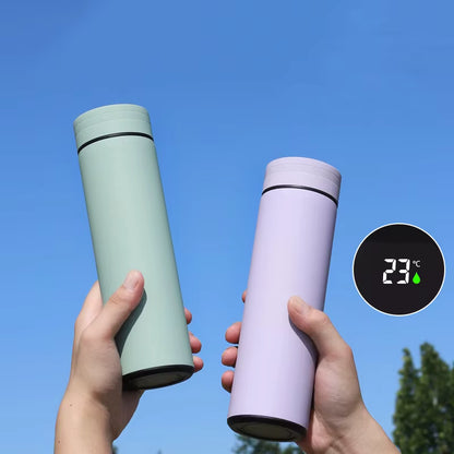 Stainless Steel Thermos Bottle with LED Temperature Display