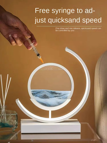 3D Quicksand LED Landscape Night Light