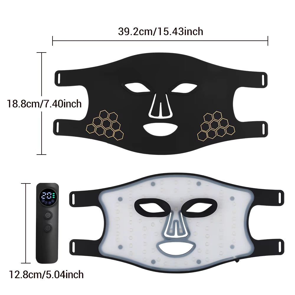 Red Light therapy Mask 460nm 660nm 850nm LED Beauty Device